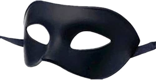 Maskerade-Maske für Herren, Damen, griechisch, venezianisch, Maskenmaske, halbes Gesicht, mythologisch, griechischer Stil, geeignet für Halloween, Weihnachten, Mardi Gras Party, Schwarz, 1 Stück