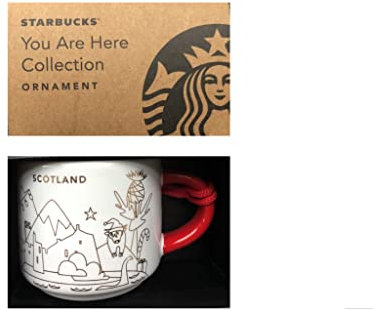 STARBUCKS Scotland Christmas Ornament Cup (Expresso Size)