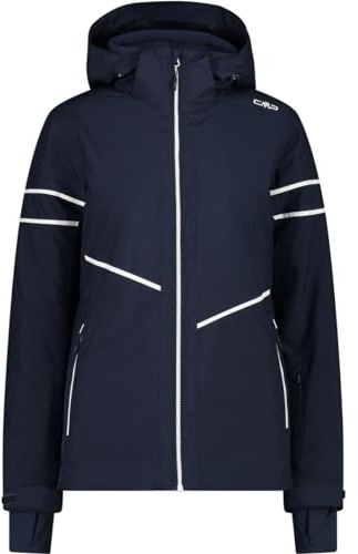 CMP - Damenjacke mit Kapuze und Reißverschluss, Schwarz Blau, XS