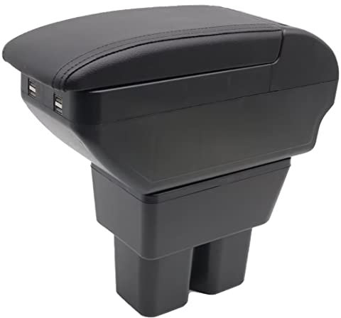 Pour Suzuki Jimny 2019-2023 Accoudoirs Boîte de rangement centrales Consoles main avec porte gobelets 4 ports de charge USB nori