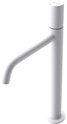 Mai & Mai Robinet Salle de Bain Mitigeur Blanc Mat en Laiton Robinet pour Lavabo Vasque WAO-7701-H