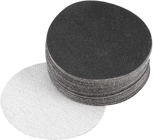 TA-VIGOR 30 discos de lijado en seco y húmedo de 75 mm, grano 240 de 3 pulgadas, papel de lija electrostático de carburo de silicio para plantar arena