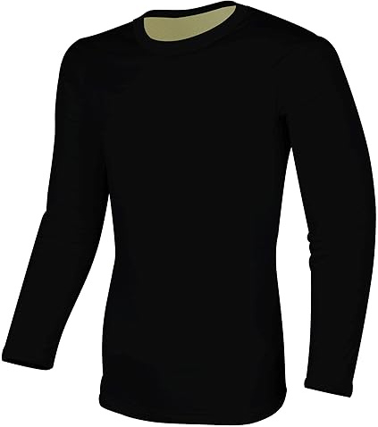 Bikers Gear motorcykelskjorta Kevlar – skyddande motorcykelskjorta pansrad skjorta tung GSM Dupont Kevlar Aramid med skyddande CE motorcykel rustning, Svart, XL