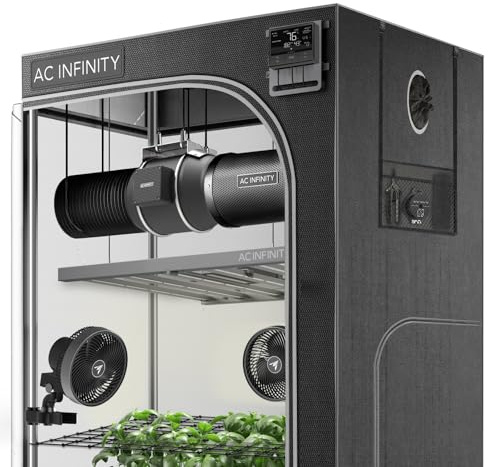 AC Infinity Advance Grow Zelt-System PRO 120 x 120 x 200 cm – 6-Pflanzen