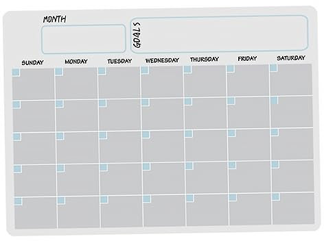 STOBOK 1 Satz weiches Whiteboard fitness planer write board tägliche Wandkalender aufkleber für den kühlzeitplan Kühlschrank magnetischer Kalender Woche Monat Planungstafel löschbar a3