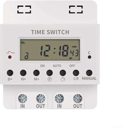 Digital LCD Electronic Relay Timer, programmable Time Control Switch, With Key Lock For Prevention Of Misoperation, 60A/80A/100A(100A)