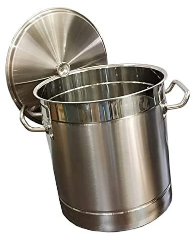 Stock Pot - Soup Pot with Lid, Catering Commercial/Domestic 304 Stainless Steel Soup Pot with Lid, for Gas Stove/Induction Cooker (15-80L) Stock Pot (Size : 80L)