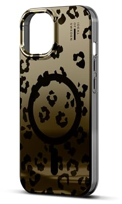 IDEAL OF SWEDEN Spiegel Hülle iPhone13,14,15,16e,17e,Stoßfest–Gold | 3m Sturztest, erhöhte Kanten, recyceltes Polycarbonat & TPU, Spiegeleffekt