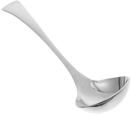 BUGUUYO 2pcs Stainless Steel Serving Spoon for Dinner Soup Condiment Cocktail Tea Kitchen Supplies