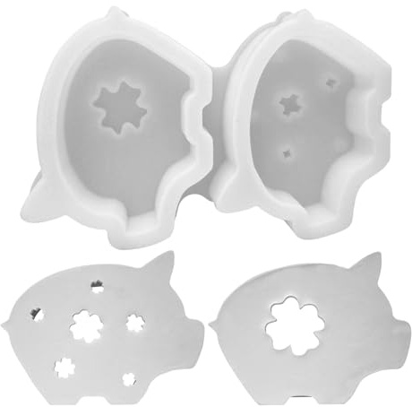 Silikonformen Gießformen Schwein,Silikonform Ostern Schwein Silikon Gießform Ostern Silikonform Gipsformen zum Gießen Ostern Schwein Epoxidharz Formen Giessformen Silikon Ostern für Handwerk (01)