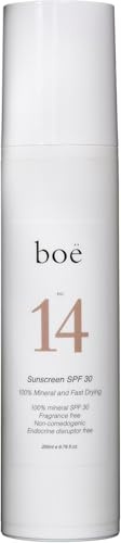 Sonnenlotion SPF 30 Boë Nr. 14 Sonnenschutz, Körperfeuchtigkeit und sofortiger UVA- und UVB-Schutz, Abwehr-Sonnenschutz für alle Hauttypen | Feuchtigkeitsspendende Lotion – 200 ml