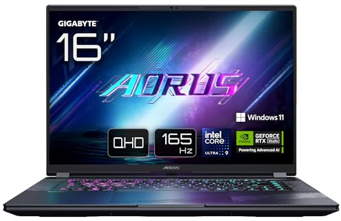 Gigabyte AORUS Elite 16 BWH Gaming Laptop – 16,0 Zoll, 165 Hz WQXGA, Intel Ultra 9 275HX, RTX 5070, 32 GB DDR5, 2 x SSD Gen4 1 TB, Windows 11 Pro, 2 Jahre Garantie, AORUS Elite 16 BWHC3FRC65SP