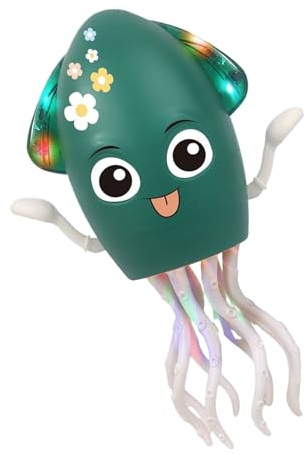 Giocattolo Di Polpo Da Ballo Elettrico, Robot Di Evitamento Degli Ostacoli, Giocattolo Musicale A LED, Promuove Il Movimento E La Gioia, Reindirizza Quando Bloccati, 12,5x20,5cm Per L'interno, Viaggi