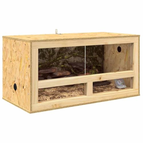 vidaXL Terrarium Braun 80 x 40 x 40 cm OSB