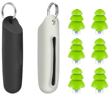 Vroomoto Brusreducerande Ljudisolering Öronproppar 3 par Bekväm Effektiv Sömn Swim Green