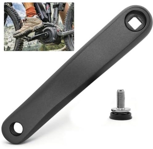 Lurtgex® Fahrrad Kurbelarm, Universal Linker Kurbelarm 170MM | Tretkurbel Fahrrad Kurbel, Aluminiumlegierung Fahrradkurbel für City Bike, Faltrad, MTB, E-Bike, Rennrad