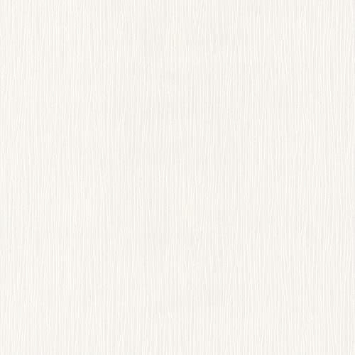 A.S. Création Stukturprofiltapete Simply White Tapete 10,05 m x 0,53 m weiß Made in Germany 541260 5412-60