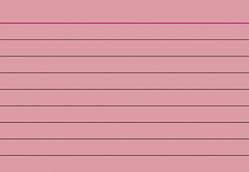 Brunnen Karteikarten, 180 g/m², A8 quer, liniert, rot, 500er Pack