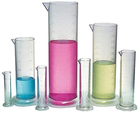 EDU-TOYS 7-teiliges Messbecher-Set mit Standfuß und Maßeinheit für Experimente und Küche