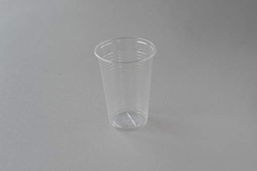 3000 Stück Trinkbecher, 0,2l transparent Einweg Becher Plastikbecher Ausschankbecher Kunststoffbecher Kaltgetränkebecher