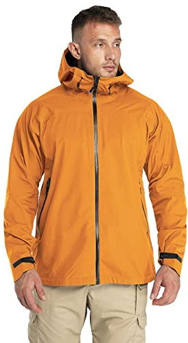 33,000ft Herren Regenjacke 3L Wasserdichte Wanderjacke Outdoorjacken | Wasserdicht 10000mm H₂O, Winddichte Softshelljacke, Atmungsaktive Zweilagiger Stoff Funktionsjacke, Trekking, Wandern
