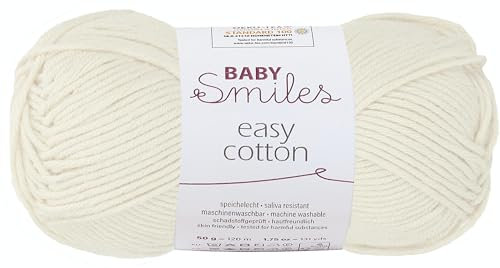 Schachenmayr Baby Smiles Easy Cotton, 9807306-01002, Farbe:Natur, Handstrickgarne onesize