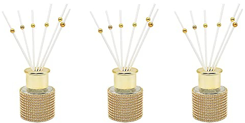 The Leonardo Collection LP48572 Diamante Candle Diffuser | For Adults | Gold Accessory