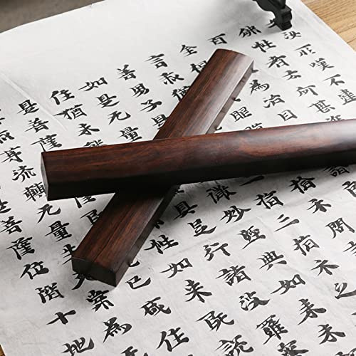 Wooden Chinese Calligraphy Paperweight - Wood Paperweight,（1 Pair of8.66X1.5 inch） Pressing on The Paper, Holding Paper Flat,Painting/Writing,Calligraphy Practice Tool