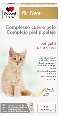 Doppelherz für Tiere Complesso Cute e Pelo per Gatti, 25 Monoporzioni