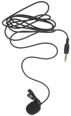 UPKOCH Lavalier Ansteckmikrofon für Smartphone, Metall, Schwarz, 3, 5mm
