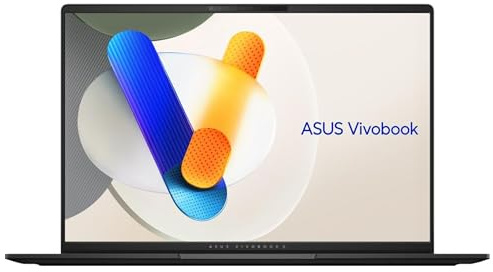 ASUS Vivobook S 16 OLED Laptop, Intel Core Ultra 9 185H, 16 GB, SSD da 1 TB, nero neutro, S5606MA-DS96, Intel Evo Edition