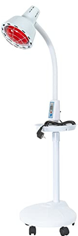 GAOUSD 275 W Lampada termica a infrarossi a infrarossi, temperatura regolabile, funzione di temporizzazione, altezza regolabile, con visualizzazione e ruota girevole a 360 gradi, per salone di