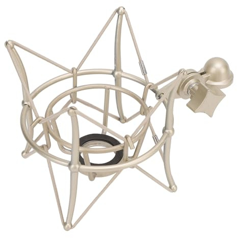 Soporte para Micrófono con Soporte Antichoque para Micrófono, Soporte Tipo Araña para Micrófono con Tuerca Convertible de 5/8 a 3/8 para la Mayoría de los Micrófonos de