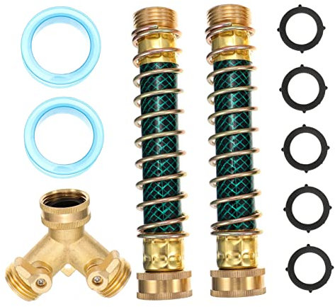 ORFOFE 11pièces Raccord Tuyau Arrosage Laiton Connecteur Bidirectionnel pour Robinet Répartiteur De Tuyau sans Fuite Adaptateur pour Conduite Eau Et Accessoires De Jardin