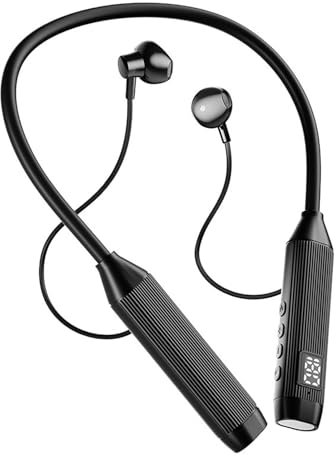 Cuffie sportive con archetto da collo - Auricolari wireless Sport, Auricolari sportivi con archetto da collo wireless | Auricolari sportivi con design ad archetto da collo per corsa e allenamenti, cuf