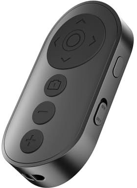 Wireless Camera Remote Control with Zoom for iPhone & Android, Bluetooth Camera Remote Shutter with Front/Rear Camera Switch for Photo & Video, Smartphone Bluetooth Clicker for TikTok.