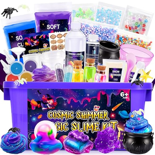iKidiki Schleim Kinder, Geschenk Mädchen 6 7 8 9 10 11 12 Jahre Schleim Selber Machen Set Junge 6-12 Jahre Geschenkideen Slime Set Spielzeug ab 6-12 Jahre Jungen Geburtstagsgeschenk für Mädchen