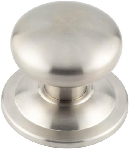 Loops Premium Satin Stainless Steel Centre Door Knob 70mm - Durable and Stylish Design - External Front Door Knob