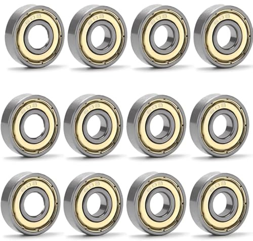 12 Stück 608zz doppelt geschirmte Kugellager, Kugellager, Kugeln für Scooter-Inlineskates