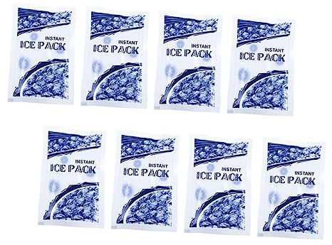 YOSADIER 8stücke Kühlbeutel Für Therapiepacks Einweg-eisbeutel Mit Kühlpacks Eisbeutel Für Schnelle Kühlung Bei Blutergüssen Verbrennungen Und Schwellungen Hochwertige