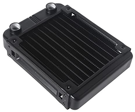 Wynrzyj Wasserkühlung Computer Kühler 10 Rohr Aluminium Wärmetauscher Flüssigkühlung Kühlkörper Für CPU PC Wasserkühlsystem