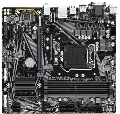 Schede madri per computer Fit For GIGABYTE B460M DS3H LGA 1200 Intel H470 Micro-ATX con M.2, SATA 6Gb/s, USB 3.2 Gen 1, Smart Fan 5