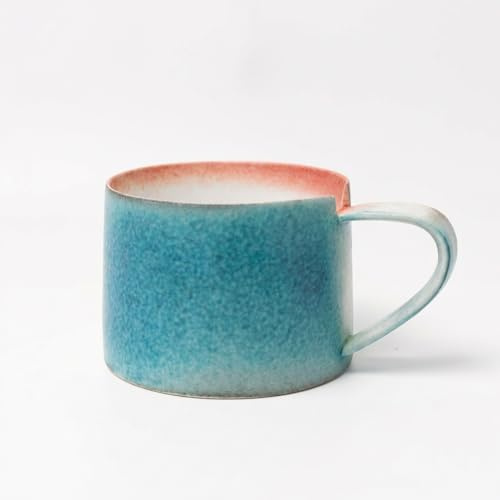 CeramXlEYI Rustic Ceramic Coffee Mug – 300ml Handmade Stoneware Cup with Speckled Glaze, Artisan Pottery Mug for Coffee, Tea, or Hot Chocolate – Nordic Style, Dishwasher & Microwave Safe