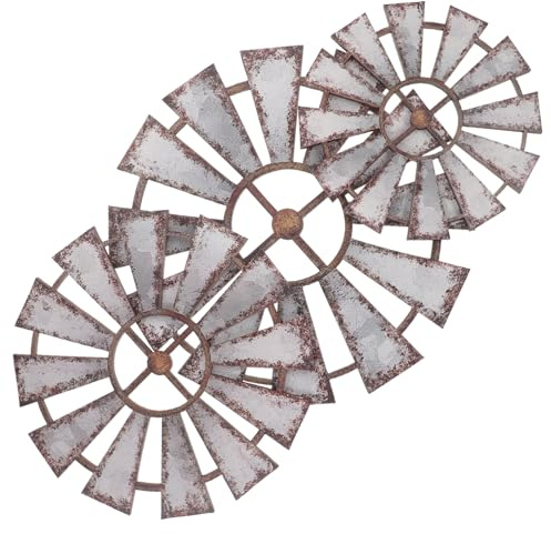 OUNONA 1 Set Decorazioni Murali Forma Mulino Pendenti per Country e Decorazioni da Vintage e Giardino