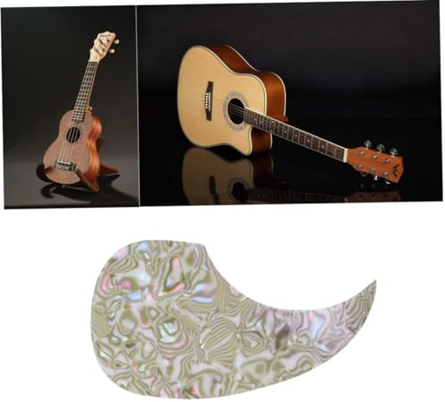 BAZEITFLOW Kratzfeste Gitarren Schlagbrett Schutzplatte aus Pvc Selbstklebend und Dekorativ 128mm für Akustikgitarre Schutzaufkleber gegen Kratzer und Abnutzung