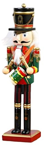 Generico Christmas Nutcracker - Bambola di Natale con Schiaccianoci,Pupazzi Festivi per Casa da Esporre su Mensola Finestra o Tavola