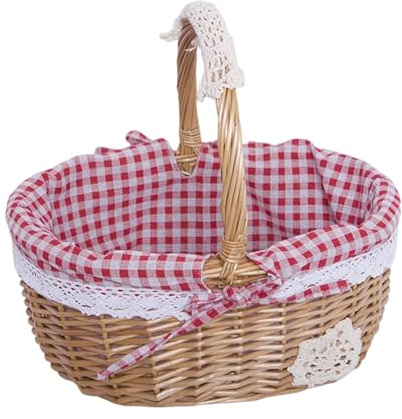 OsterköRbchen, KöRbchen Mit Henkel, Osterkorb Kinder Osternest Korb,Weidekorb Geflochten BlumenmäDchen Korb Geflochtener Korbs Osternest Geschenkidee Blumenkorb BlumenmäDchen