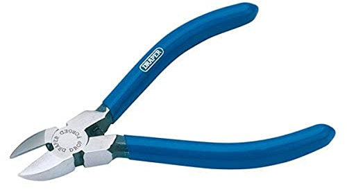 Draper 19646 Spring Loaded Diagonal Side Cutter, 115mm , Blue