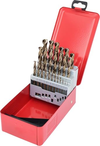 KS TOOLS - 330.3613 - Coffret de 25 Forets métaux HSS Cobalt Meulés - 1,0-13,0 mm - forets livrés en boîte