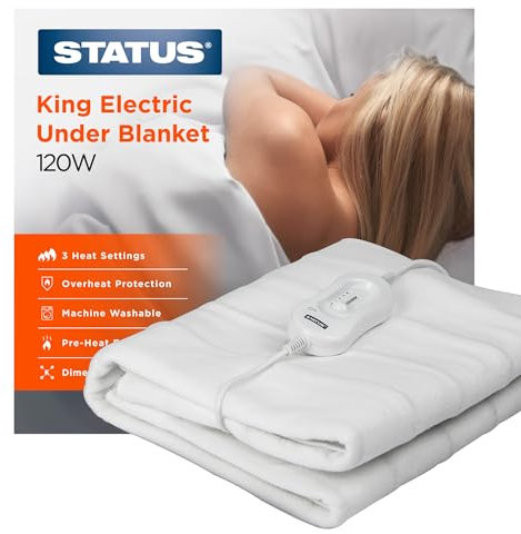 Status Couverture électrique King - 90 W - 3 réglages de Chaleur - KEB1PKB